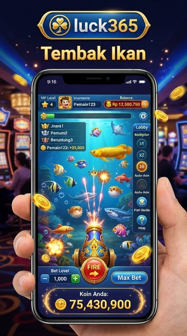 Layar utama luck365 — antarmuka bersih setelah instalasi